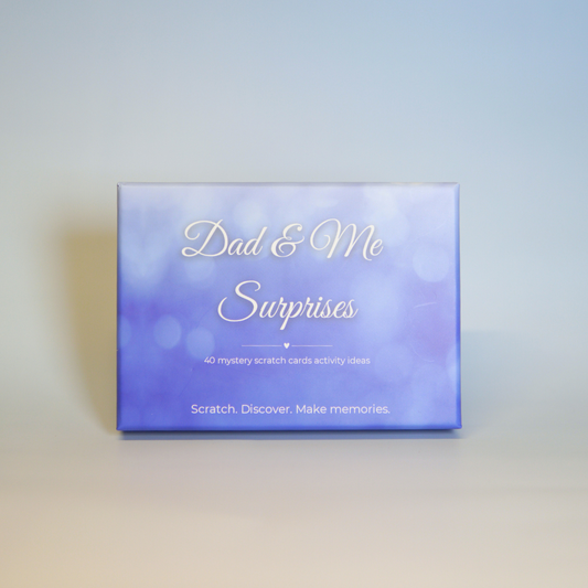Dad & Me Surprises is een interactief cadeau voor papa met leuke activiteiten om samen te beleven