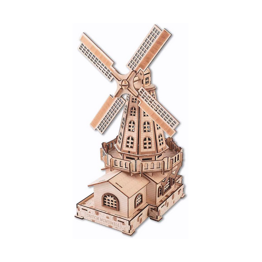 Houten puzzel molen voor volwassenen ideaal cadeau uit Nederland