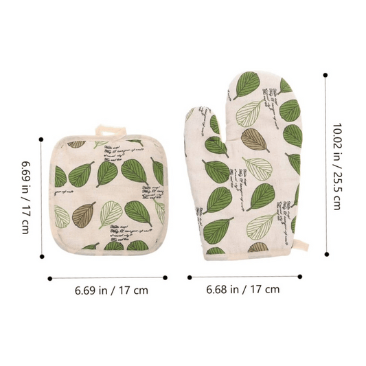 Ovenwant set met pannenlap, perfect voor dagelijks gebruik