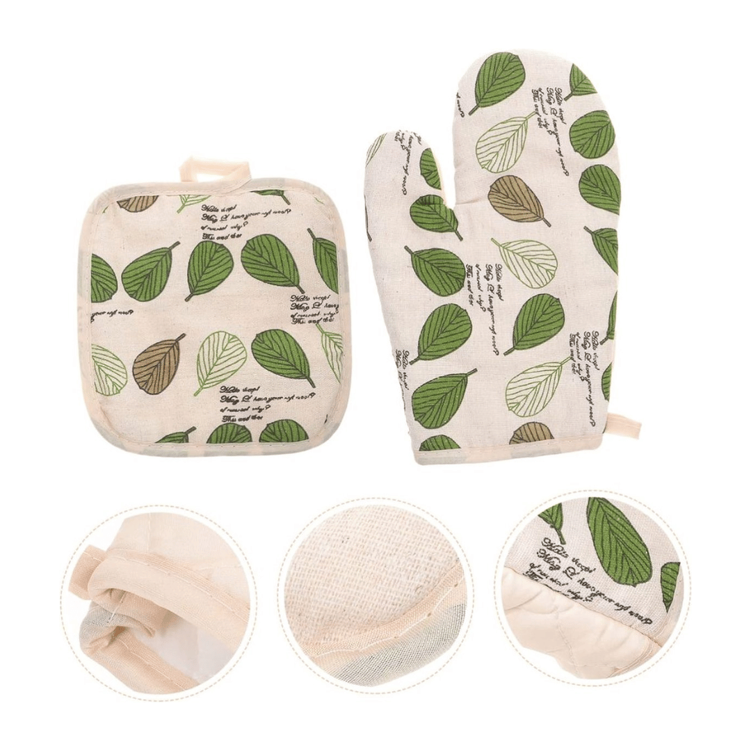 Hittebestendige katoenen ovenhandschoen voor veilig bakken