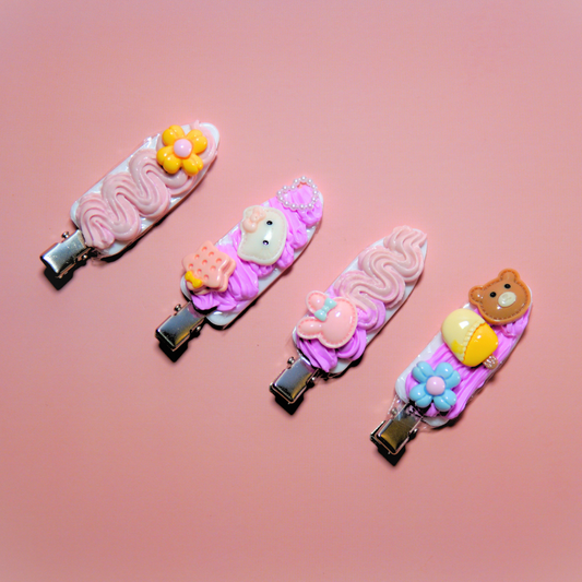 Creatief knutselpakket voor het personaliseren van haarspeldjes met decoden