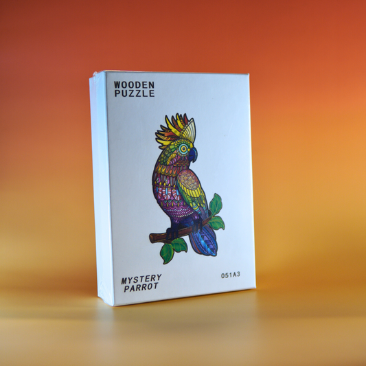 Decoratieve houten papegaai puzzel geschikt voor volwassenen