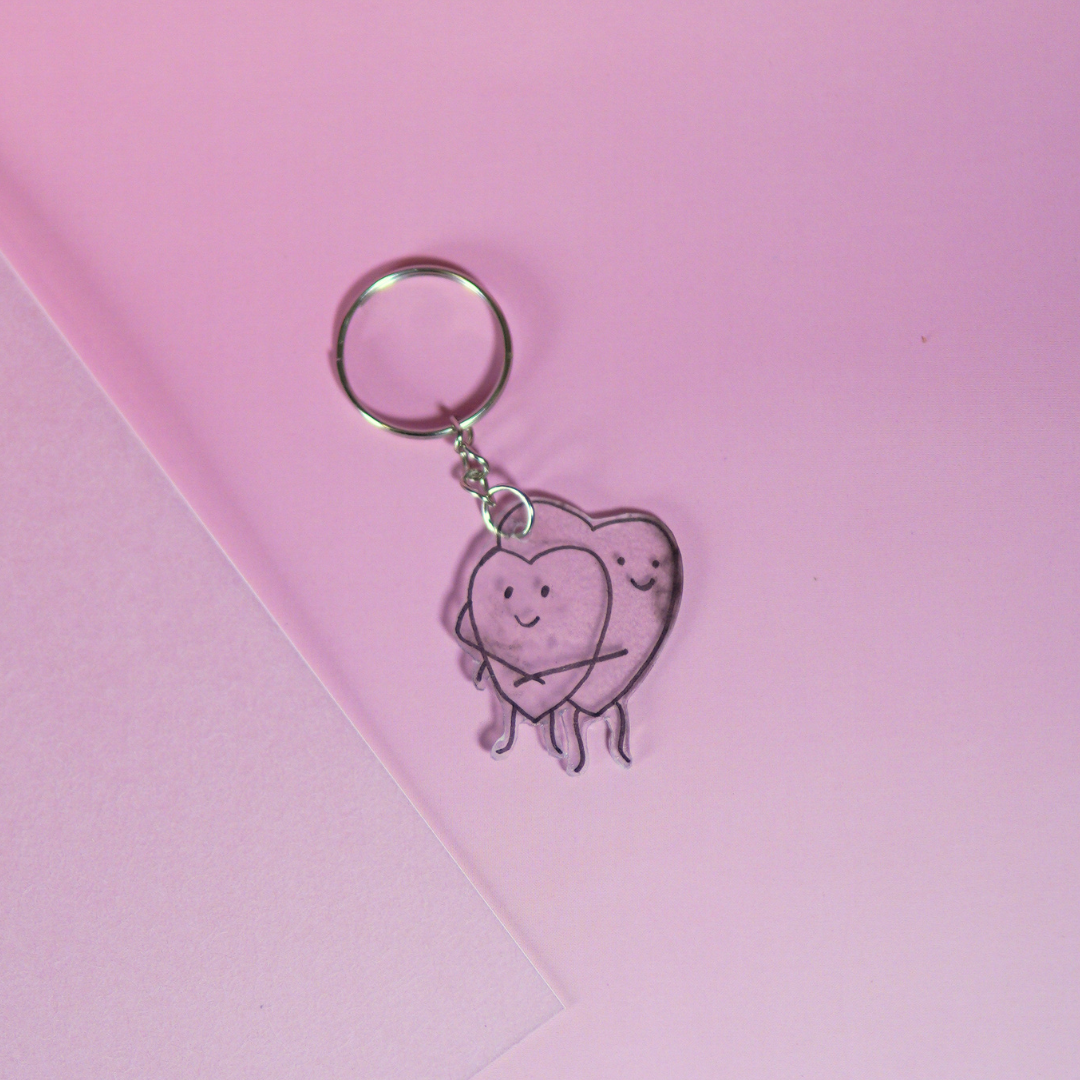 DIY shrinky dink sleutelhanger pakket met 2 A5 krimpfolie blaadjes