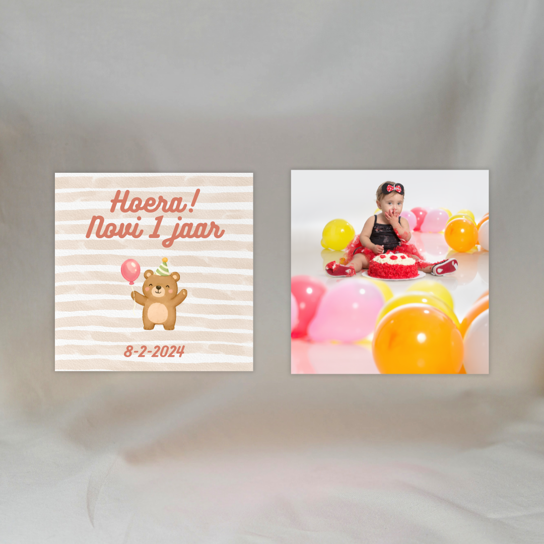 Gepersonaliseerde Fotomagneten (Set van 2): Baby 1 Jaar ✧