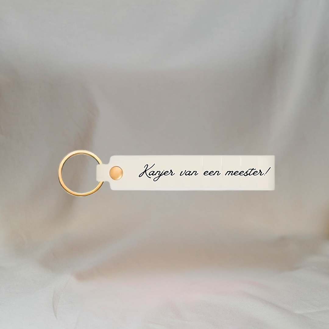 Gepersonaliseerde Fotomagneet en Sleutelhanger (Set van 2): Meester β§