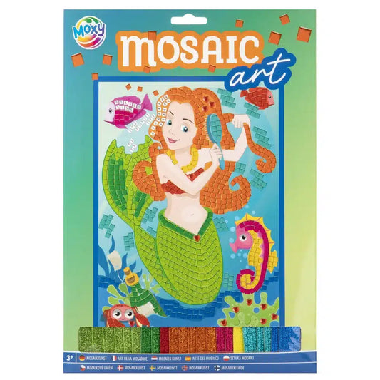 Mosaic Art Set – 3-in-1 Knutselpakket voor Kinderen – Zeemeermin, Unicorn & Schildpad – Creatief Speelgoed 3 jaar+