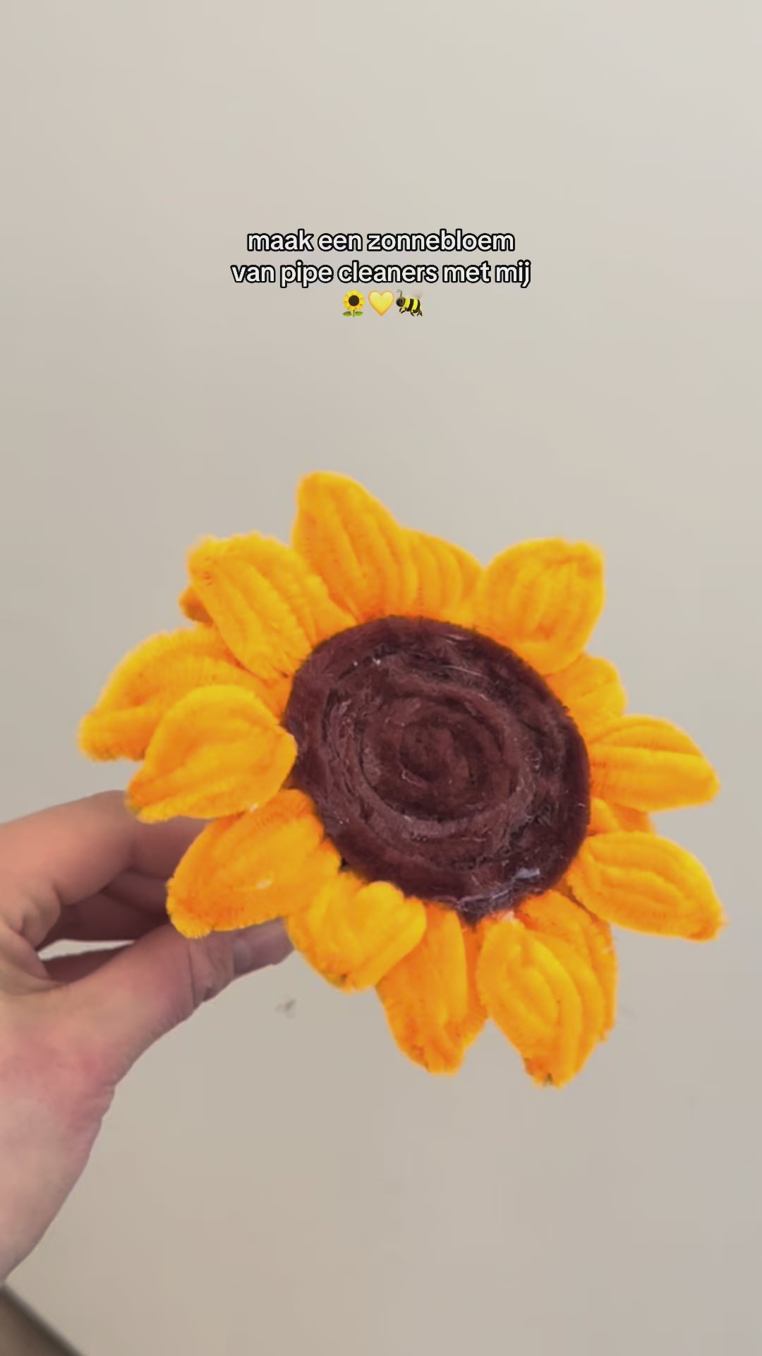 DIY Tutorial: Zonnebloemen knutselen met pijpenragers Makkelijk & leuk met chenilledraad