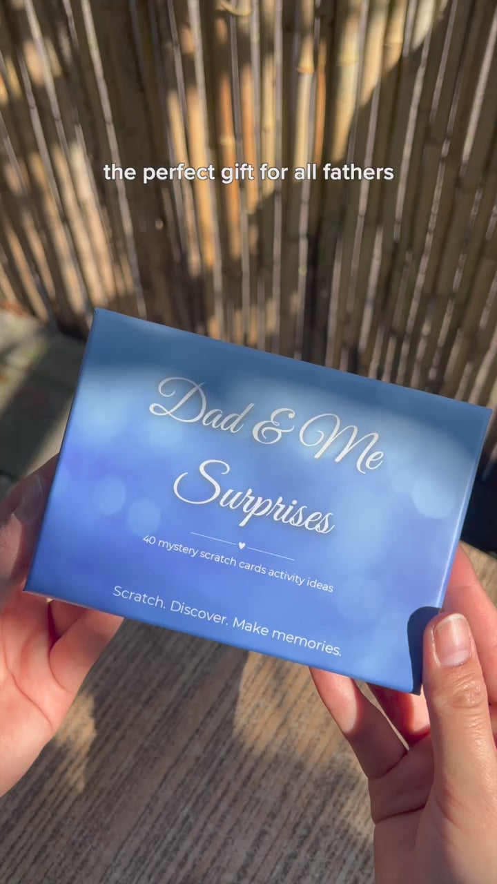 Verpakking Dad & Me Surprises scratch cards voor Vaderdag