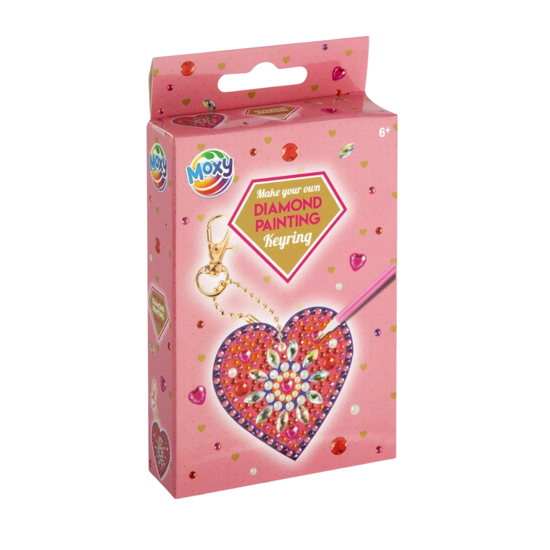 Creatief DIY Pakket voor Meisjes – Animals & Patterns Kleurboek + Roze Diamond Painting Sleutelhanger – Hobby DIY Pakket Meisjes 8+