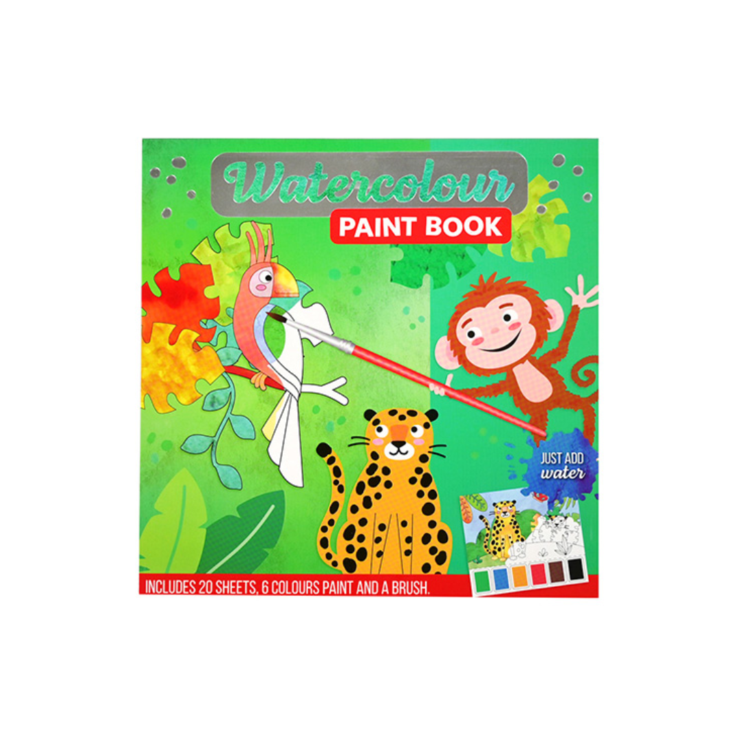 Kleurboek & Watercolour Set – Koala Jungle Thema – Kleurboek voor Kinderen – Water Kleurboek – 20 Pagina’s – Speelgoed 4 Jaar / 5 Jaar