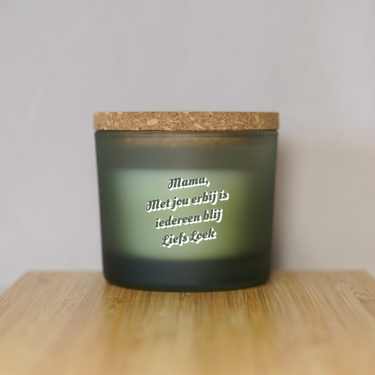 Gepersonaliseerde Geurkaars: Botanic Freshness (Eigen tekst) ✧
