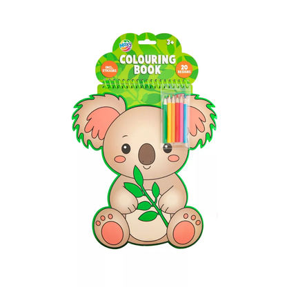 Kleurboek & Watercolour Set – Koala Jungle Thema – Kleurboek voor Kinderen – Water Kleurboek – 20 Pagina’s – Speelgoed 4 Jaar / 5 Jaar