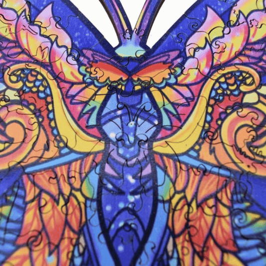 Unieke houten vlinder puzzel als decoratief cadeau