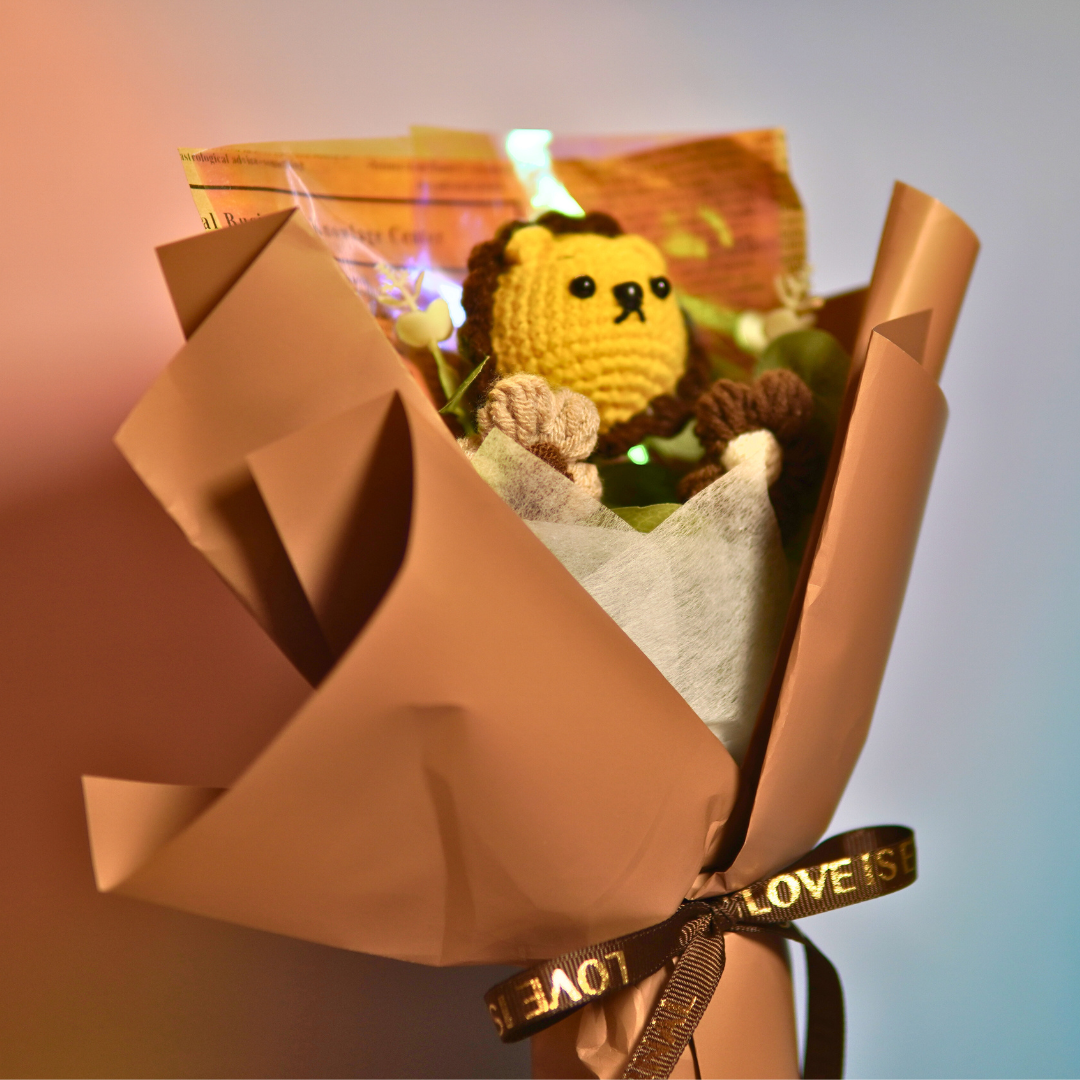 Gehaakt Bloemenboeket: Teddy Bear ✧