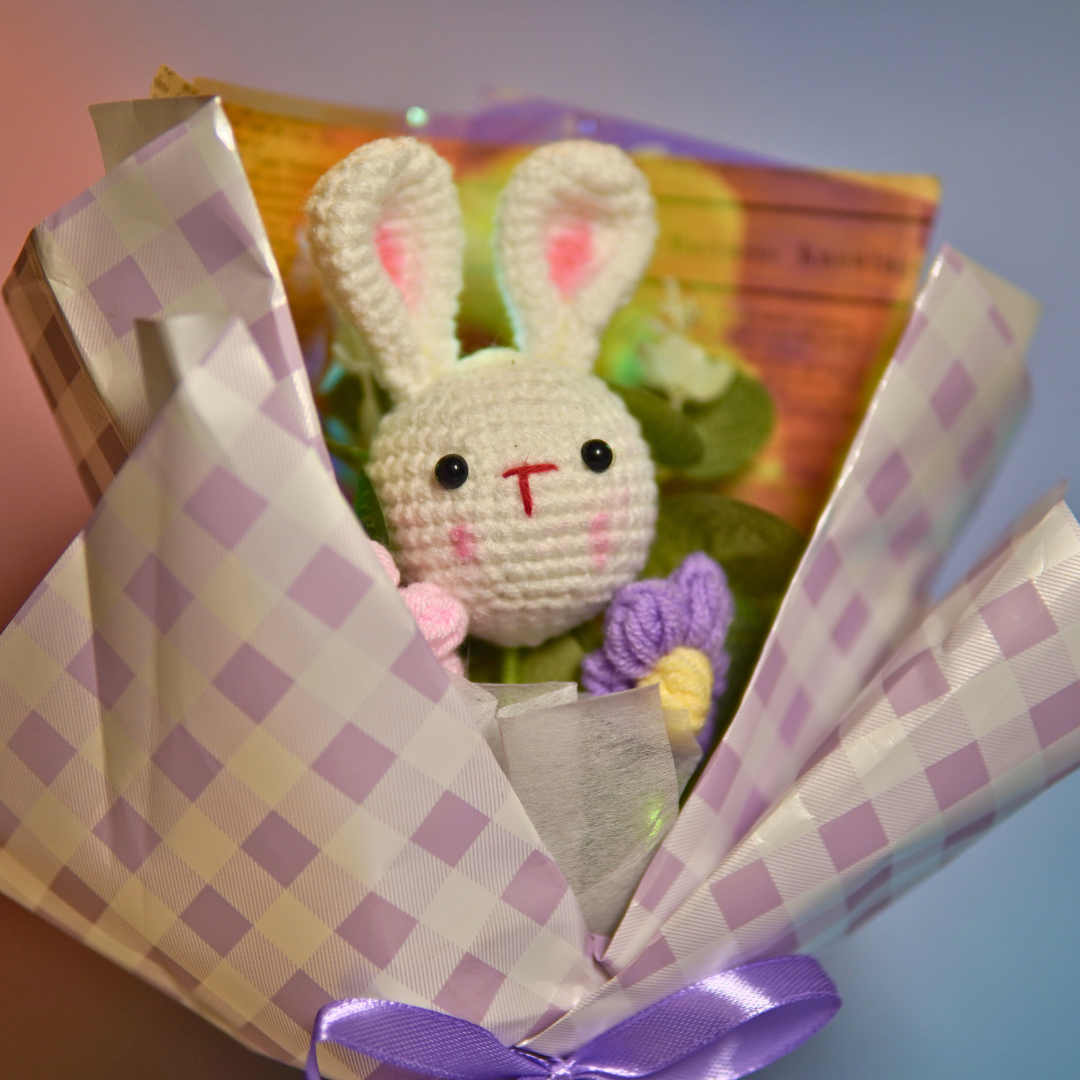 Gehaakt Bloemenboeket: Bunny Hop ✧