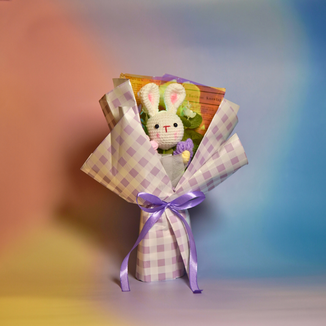 Gehaakt Bloemenboeket: Bunny Hop ✧