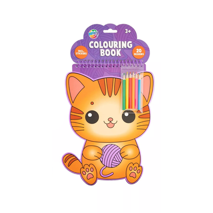 Kleurboek voor Kinderen Unicorn – Water Kleurboek + Katten Kleurboek met Stickers – 20 Pagina’s – Waterkleuren Set