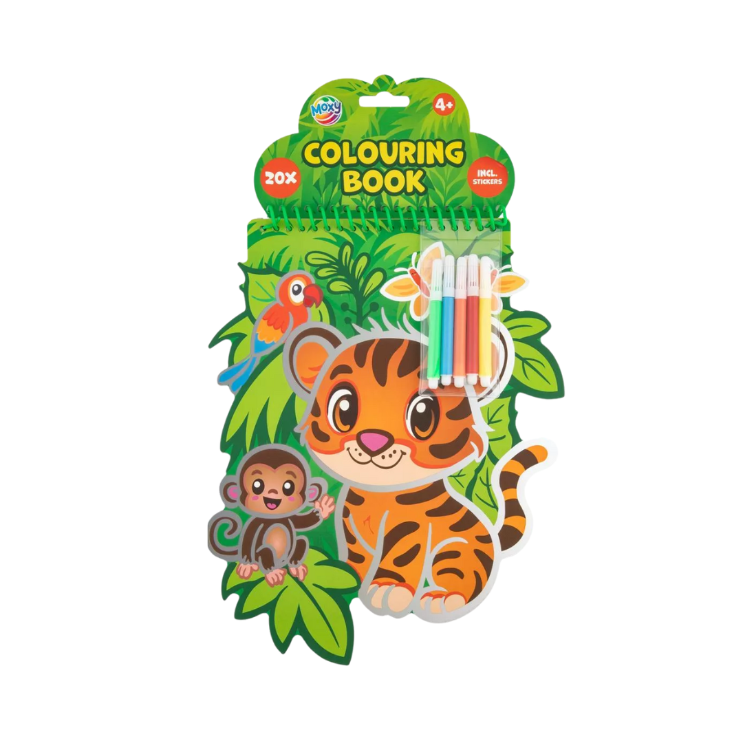 Dinosaurussen Kleurset – Watercolour Boek + Tijger Kleurboek – Creatief Speelgoed voor Jongens