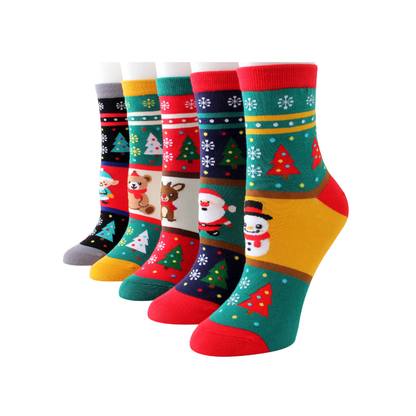 Kerstsokken set - 5 stuks (Foute editie)