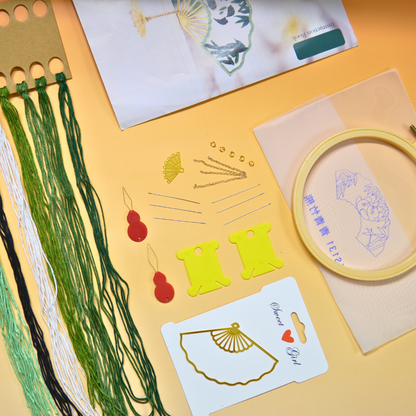 Boekenlegger DIY Borduurpakket: Bamboo ✧