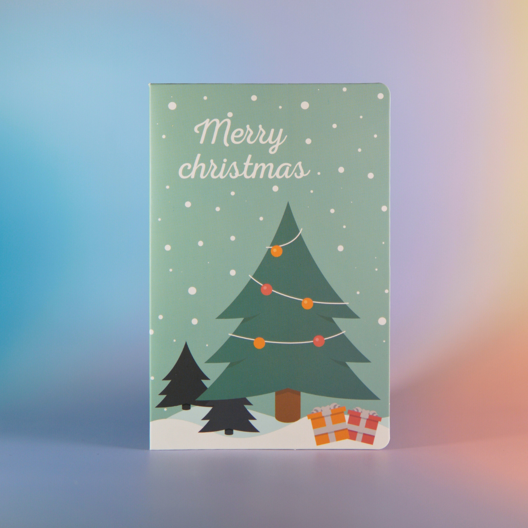 3D kerstkaarten set - Incl. envelop en sticker (6 stuks) - Kerstkaarten met enveloppen - Luxe kerstkaarten