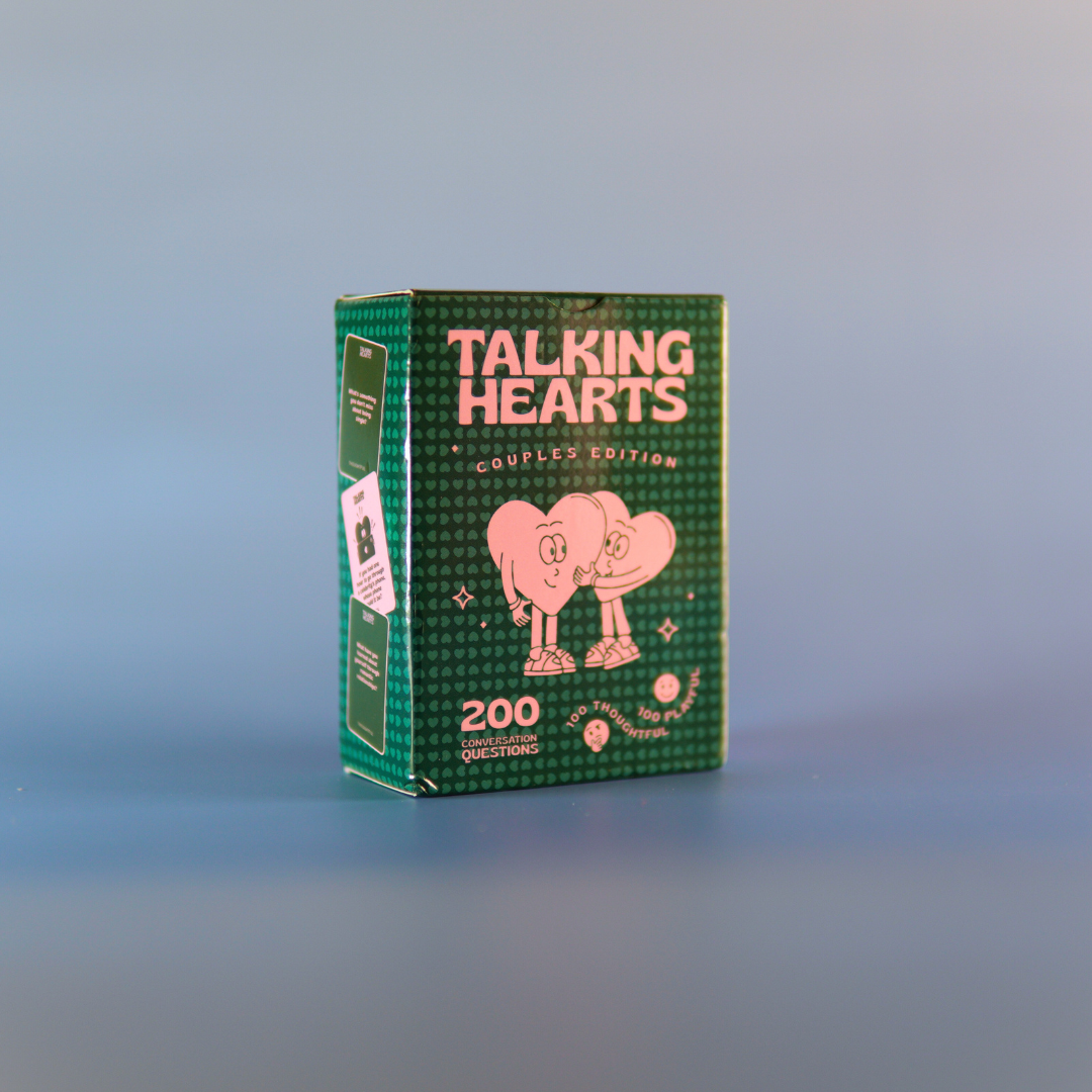 Praatspel Talking Hearts voor koppels, ideale jubileum of verjaardagscadeau