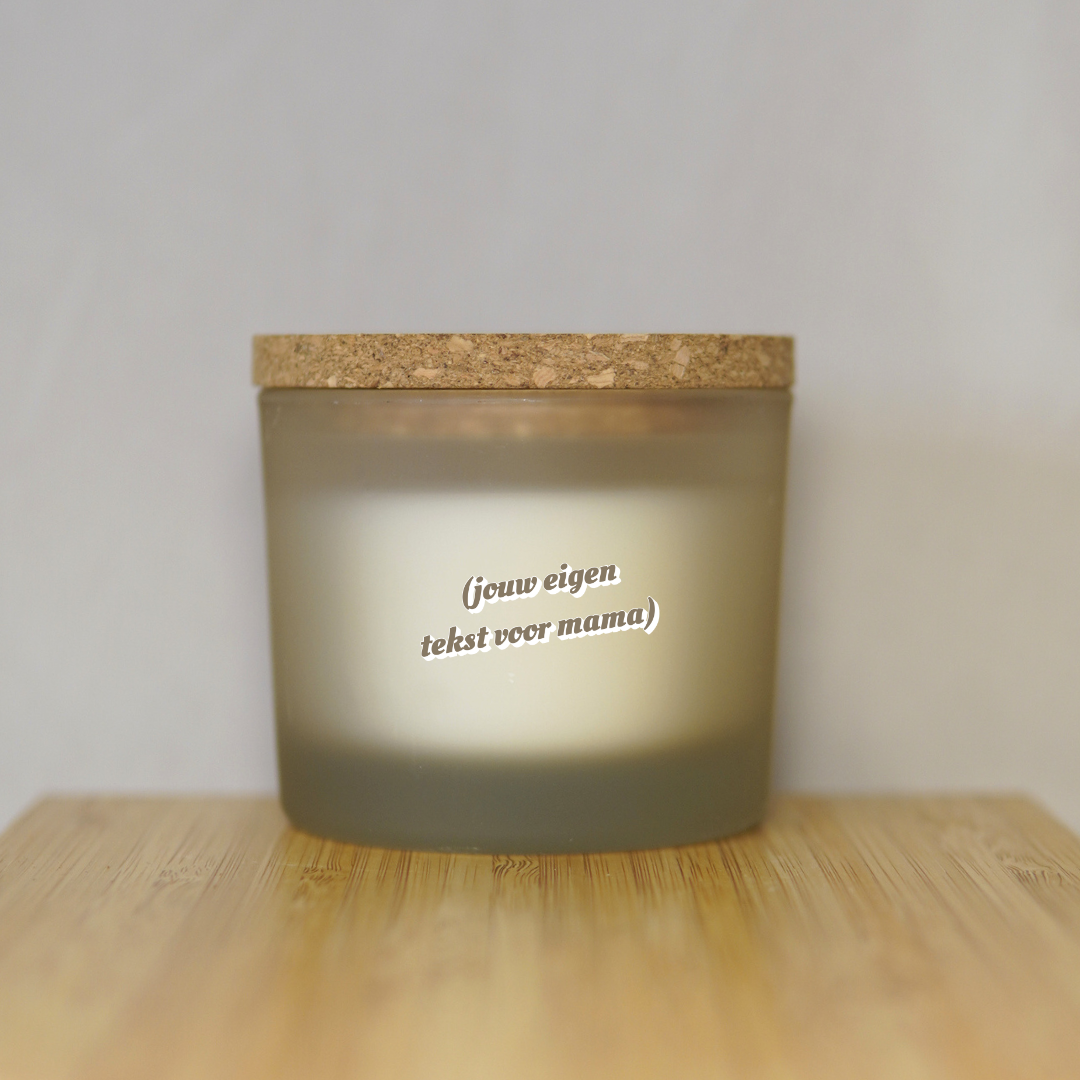 Gepersonaliseerde Geurkaars: Vanilla Delight (Eigen tekst) ✧