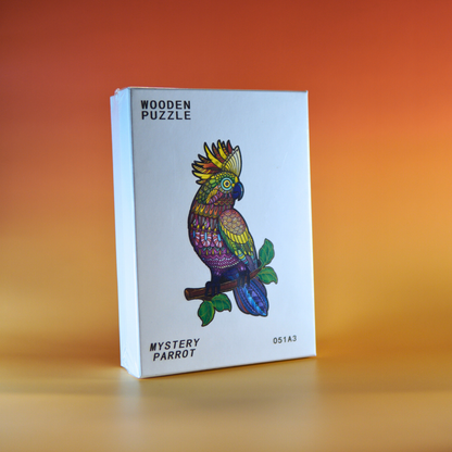 Decoratieve houten papegaai puzzel geschikt voor volwassenen