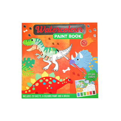 Dinosaurussen Kleurset – Watercolour Boek + Tijger Kleurboek – Creatief Speelgoed voor Jongens