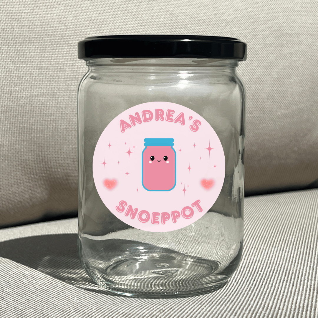 (Gepersonaliseerd) Snoeppot met tekst - [naam]'s snoeppot (cute)