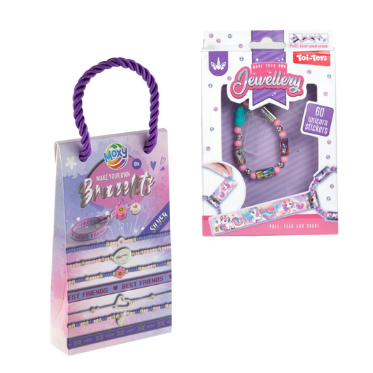 Creatieve Armbandjes Cadeauset Zilver – DIY Sieraden Maken Meisjes – 8x Armbandjes + Sticker Armband