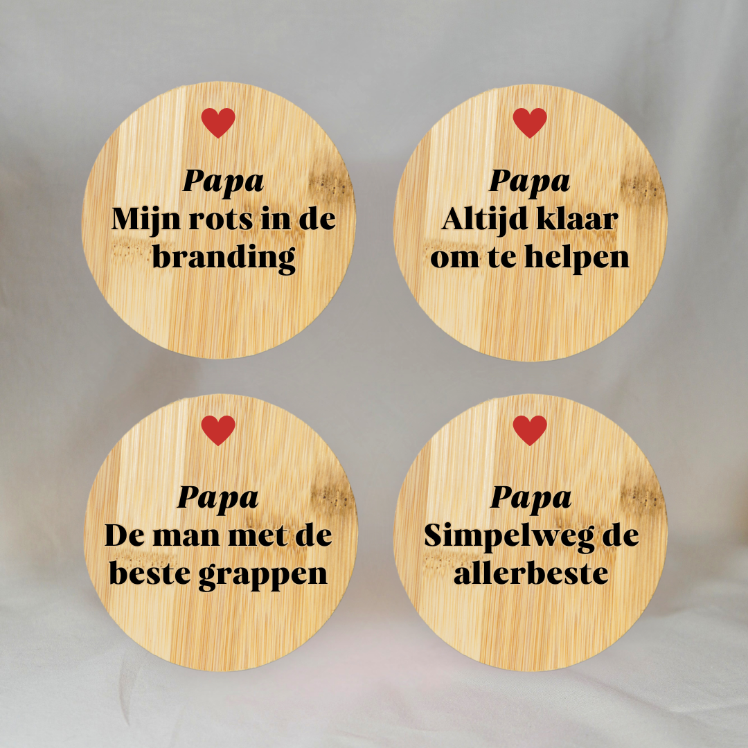 Onderzetters Papa ✧