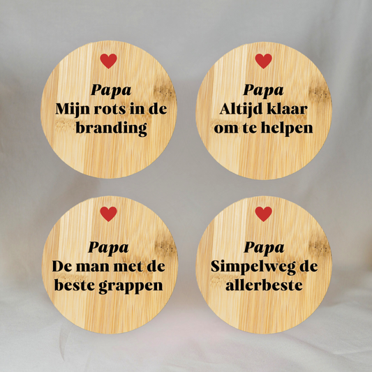 Onderzetters Papa ✧
