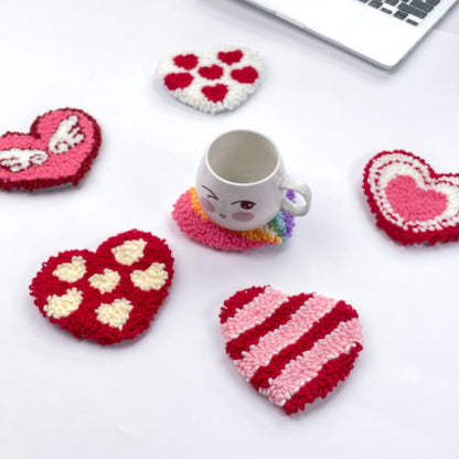 Onderzetters Punch Needle Set: Love is in the air ✧
