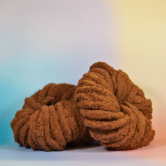 donker bruin chunky yarn