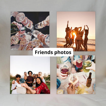 Gepersonaliseerde Fotomagneten (Set van 4) ✧
