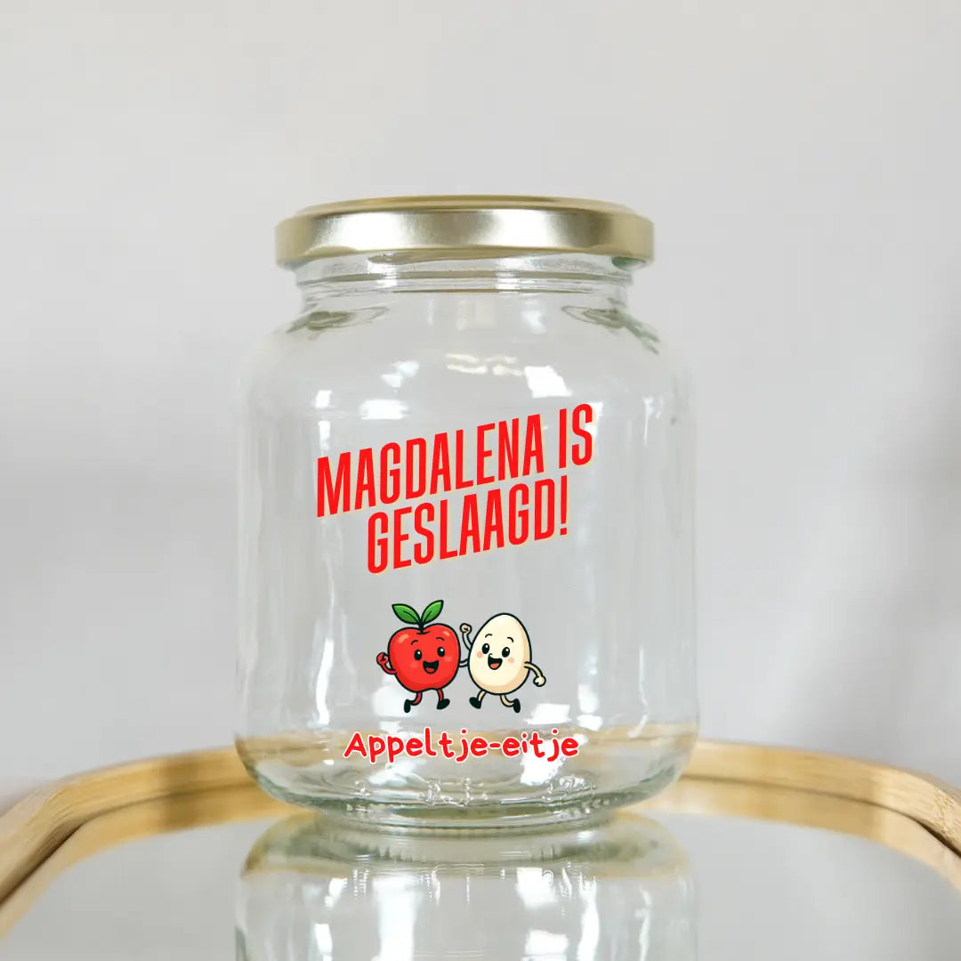geslaagd cadeau met gepersonaliseerde naam