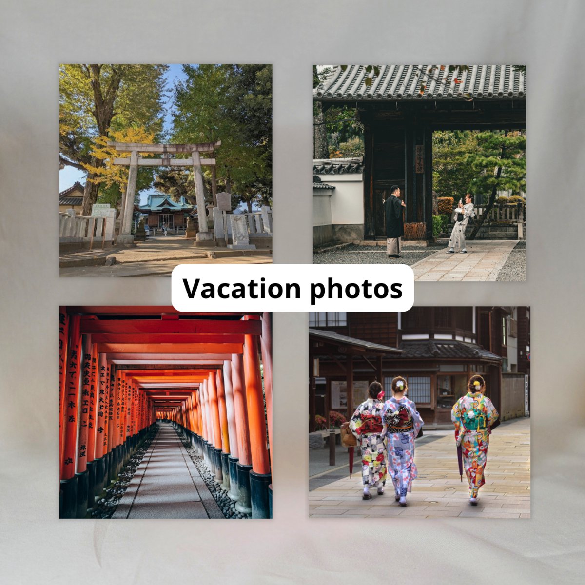 Gepersonaliseerde Fotomagneten (Set van 4) ✧