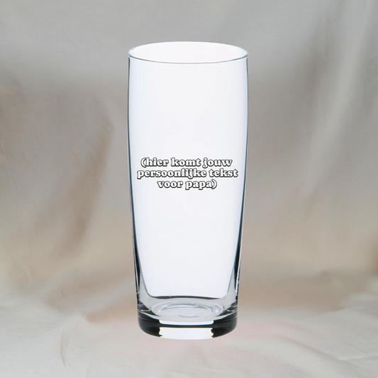Gepersonaliseerd Bierglas met Eigen Tekst ✧