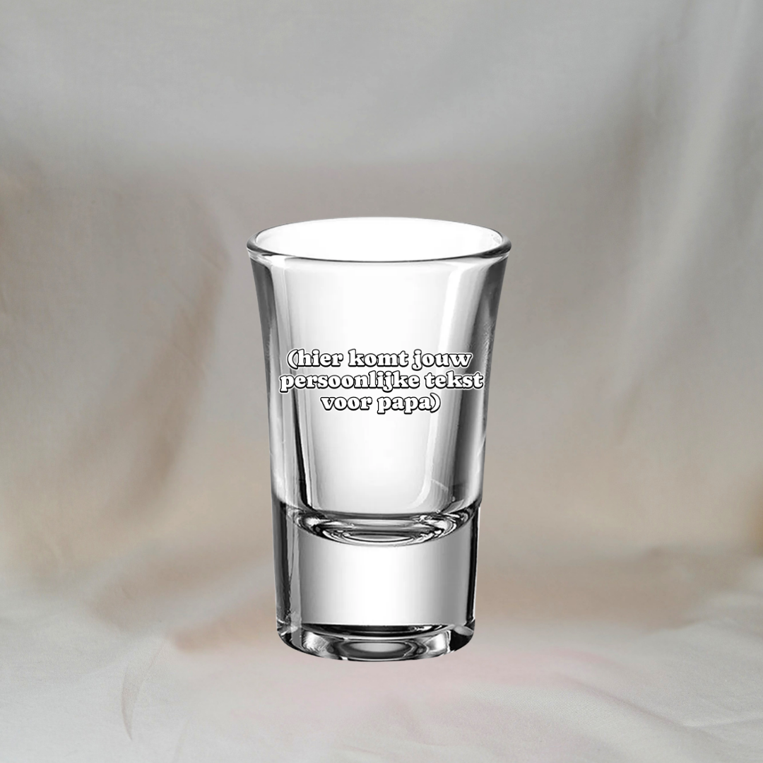 Gepersonaliseerd Shotglas Papa ✧