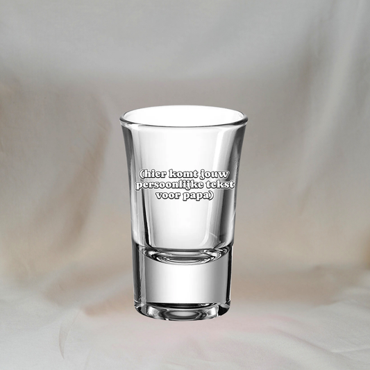 Gepersonaliseerd Shotglas Papa ✧