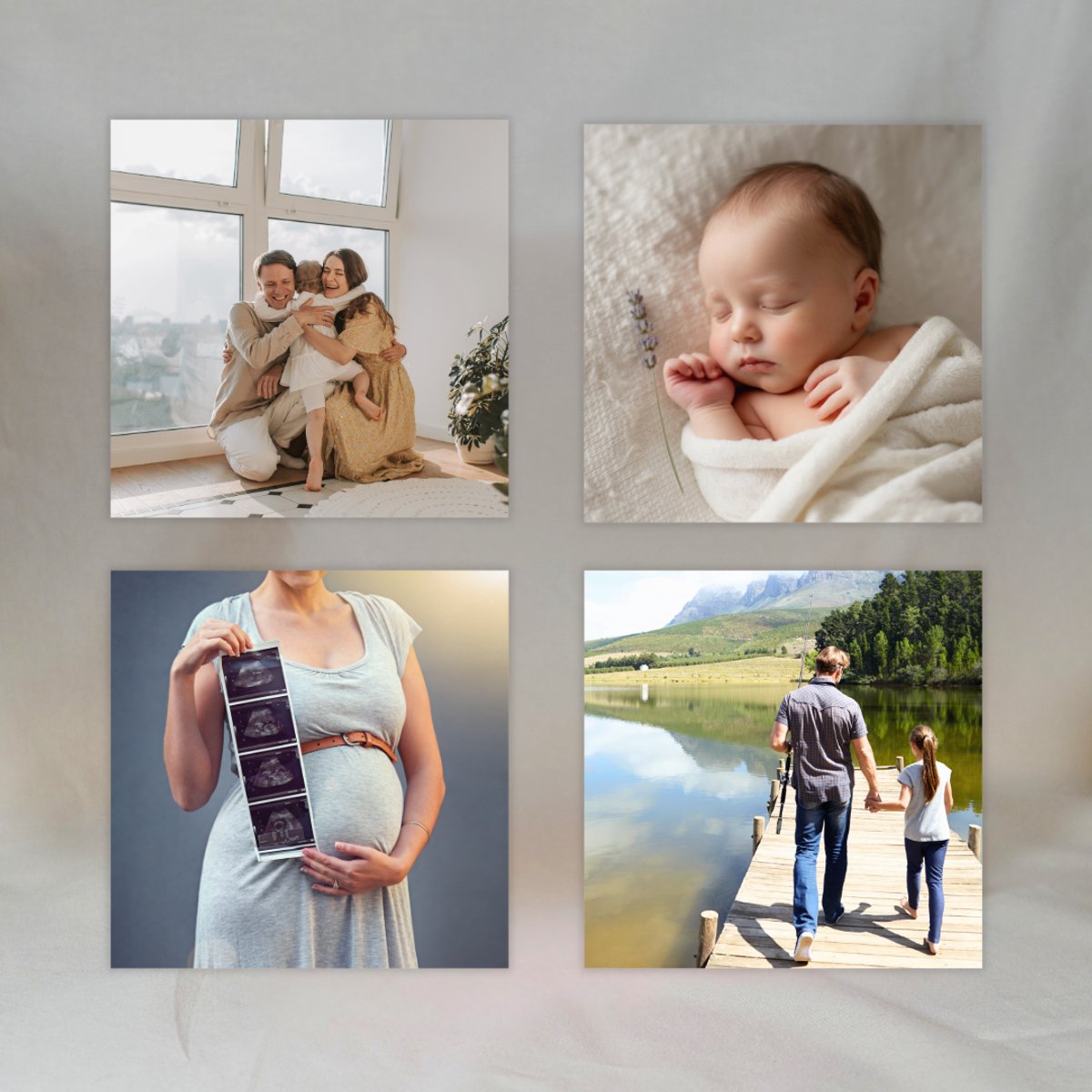 Gepersonaliseerde Fotomagneten (Set van 4) ✧