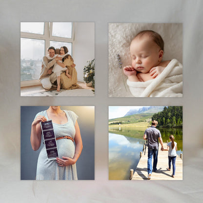 Gepersonaliseerde Fotomagneten (Set van 4) ✧