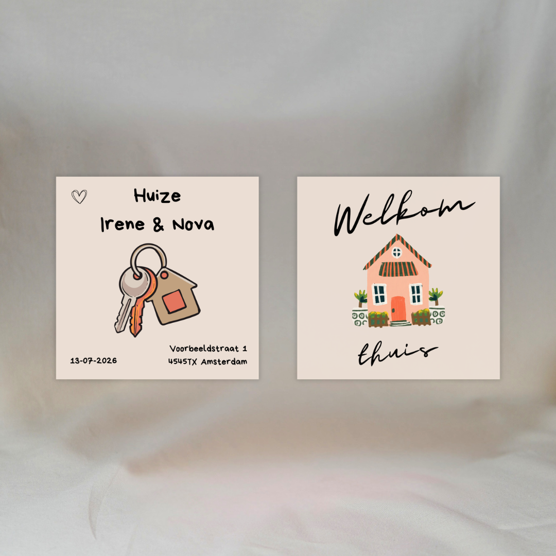 Gepersonaliseerde Fotomagneten (Set van 2): Housewarming ✧