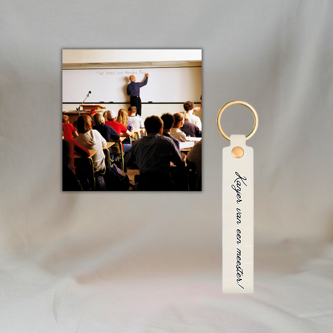 Gepersonaliseerde Fotomagneet en Sleutelhanger (Set van 2): Meester ✧