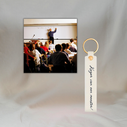 Gepersonaliseerde Fotomagneet en Sleutelhanger (Set van 2): Meester ✧