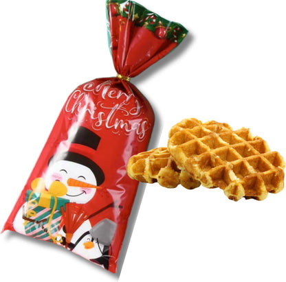 Kerstpakket 2025: Brievenbus Cadeau Kerst - Kleine kerstgeschenken - Kerstcadeau personeel - Kerstpakket goedkoop - Kerstkaart - Kerstsokken - Heidel Chocoladereep - Suikerwafels