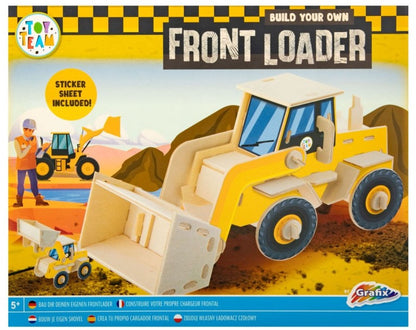 Houten Bouwset Voertuigen – 3-delige Speelgoed Auto Set (Brandweerwagen, Politieauto & Heftruck) – Creatief Speelgoed 5 jaar