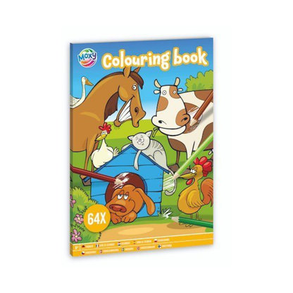 Dieren Kleurboek Set – Groot Kleurboek + 8x Paint With Water – Kinderen 3+ – Waterkleuren & Kleuren