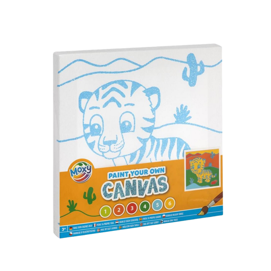 Tijger Canvas Verfset – Glitterdier Schilderen Voor Kinderen – Knutsel Speelgoed 3 jaar / 4 jaar